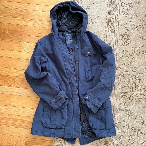 LL Bean Lined Utility Jacket Women’s XL Hood Thinsulate Outdoor Gorpcore Chore - Picture 13 of 15